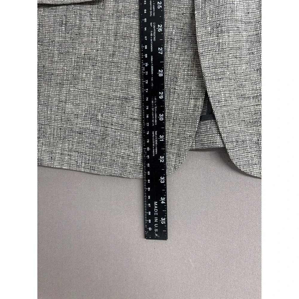 TravelSmith Mens Blazer Sport Coat Gray Black Textured 2 Button Lined 40 R 2757